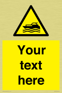 Custom Warning motorised watercraft